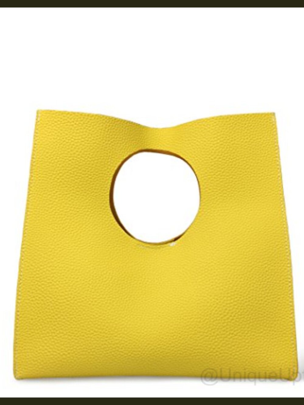 Vintage Minimalist Style Soft PU Leather Handbag Clutch Small Tote